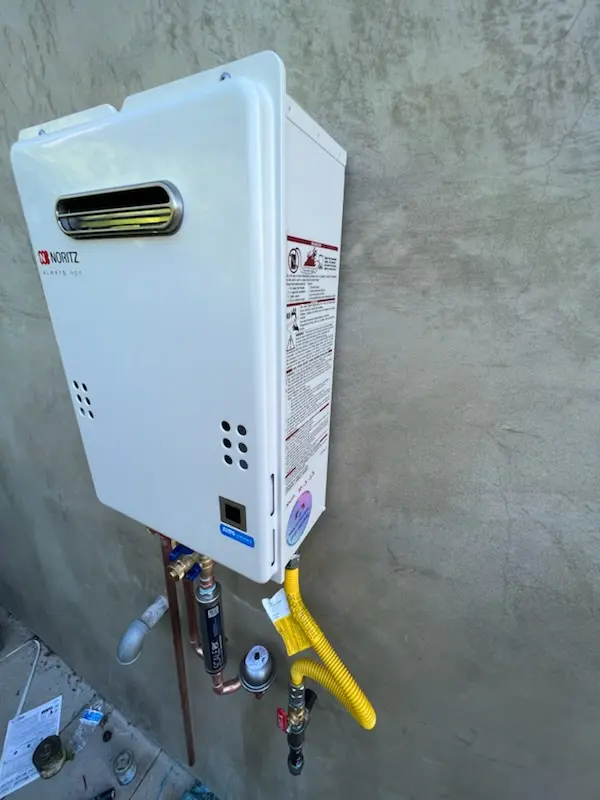 Tankless water heater installation for Lysander homes